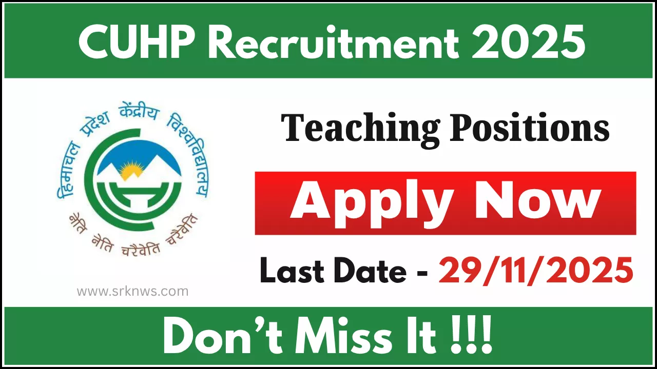 CUHP Teaching Positions Recruitment 2025
