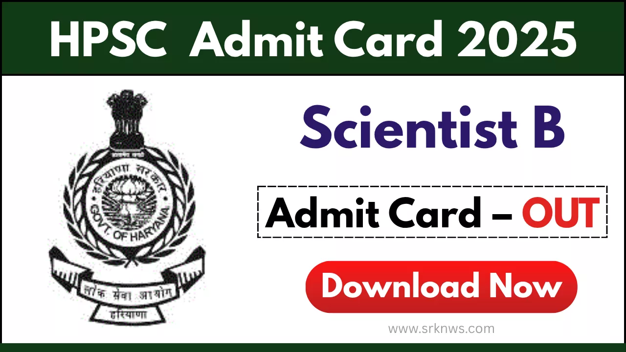 HPSC Scientist B Admit Card