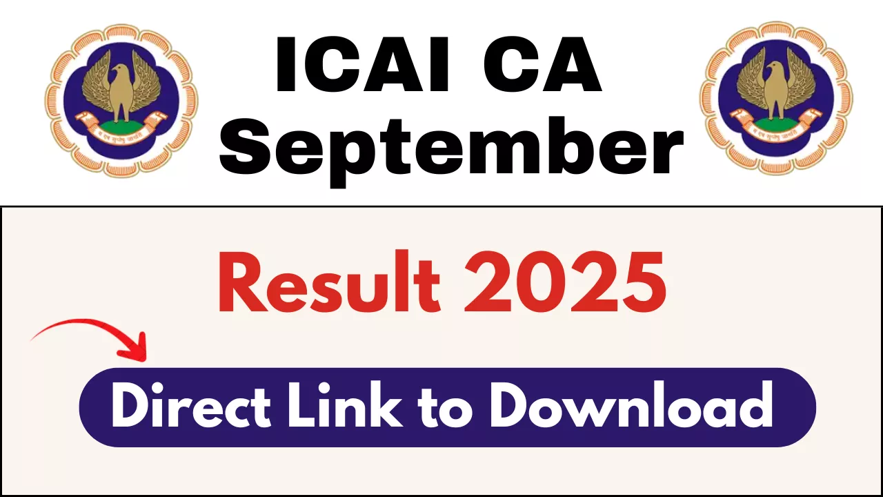 ICAI CA September Result 2025