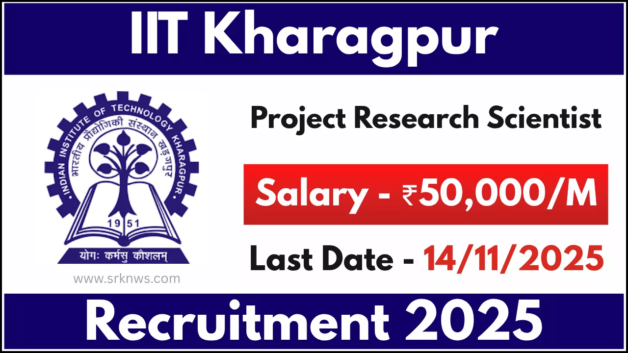 IIT Kharagpur Project Research Scientist Recruitment