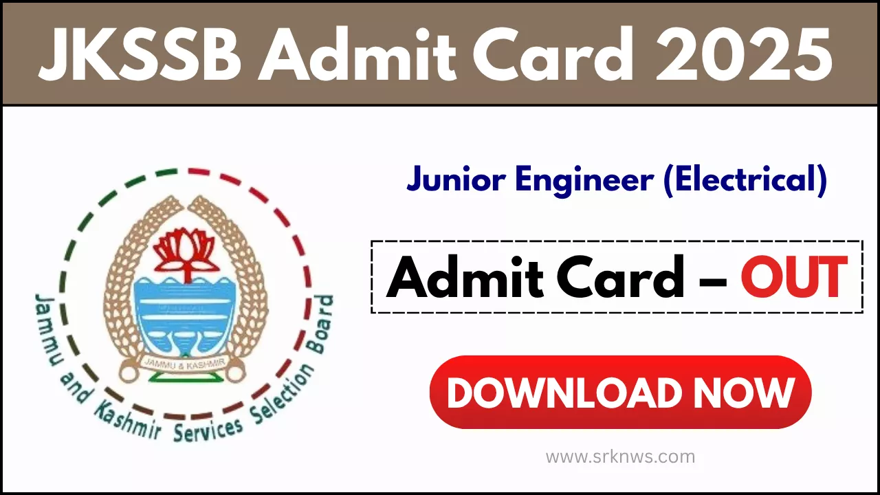 JKSSB Junior Engineer (Electrical) Admit Card