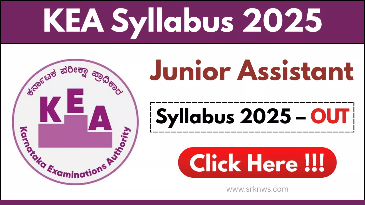 KEA Junior Assistant Syllabus