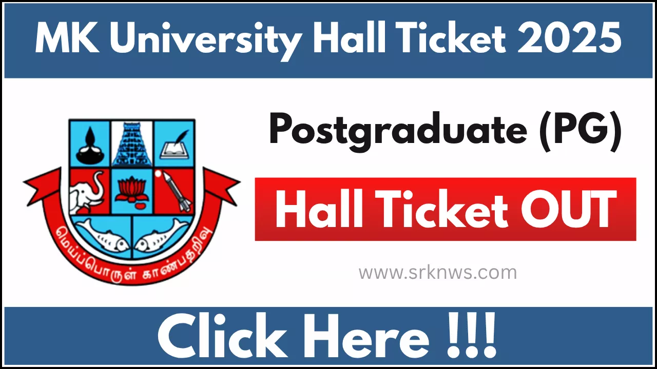 MK University PG Hall Ticket