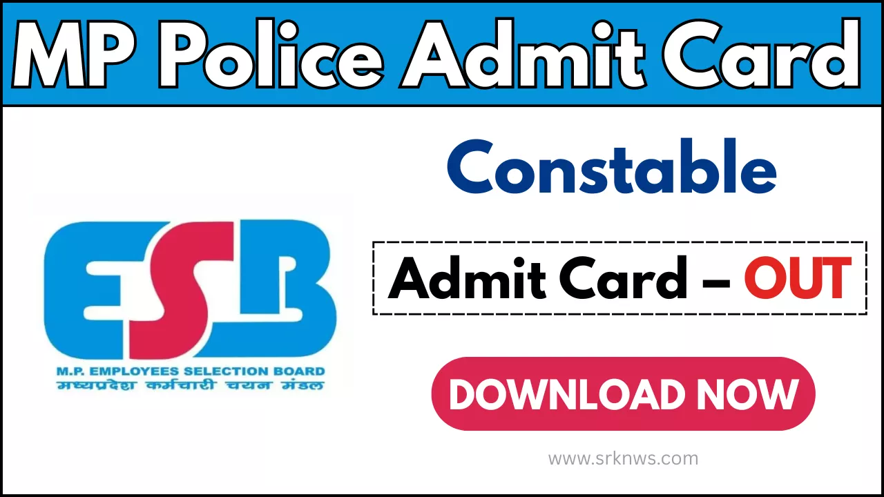 MP Police Constable Admit Card