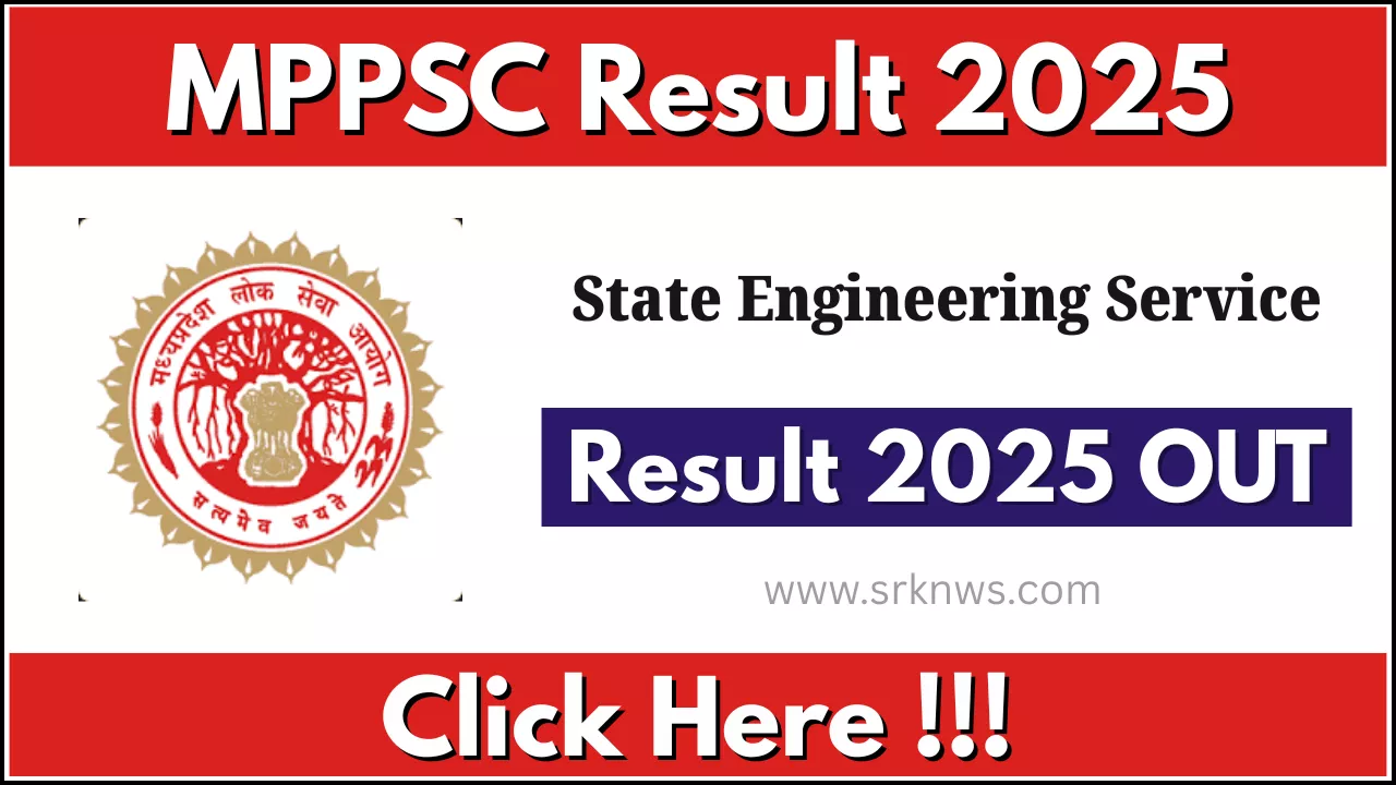 MPPSC State Engineering Service Result