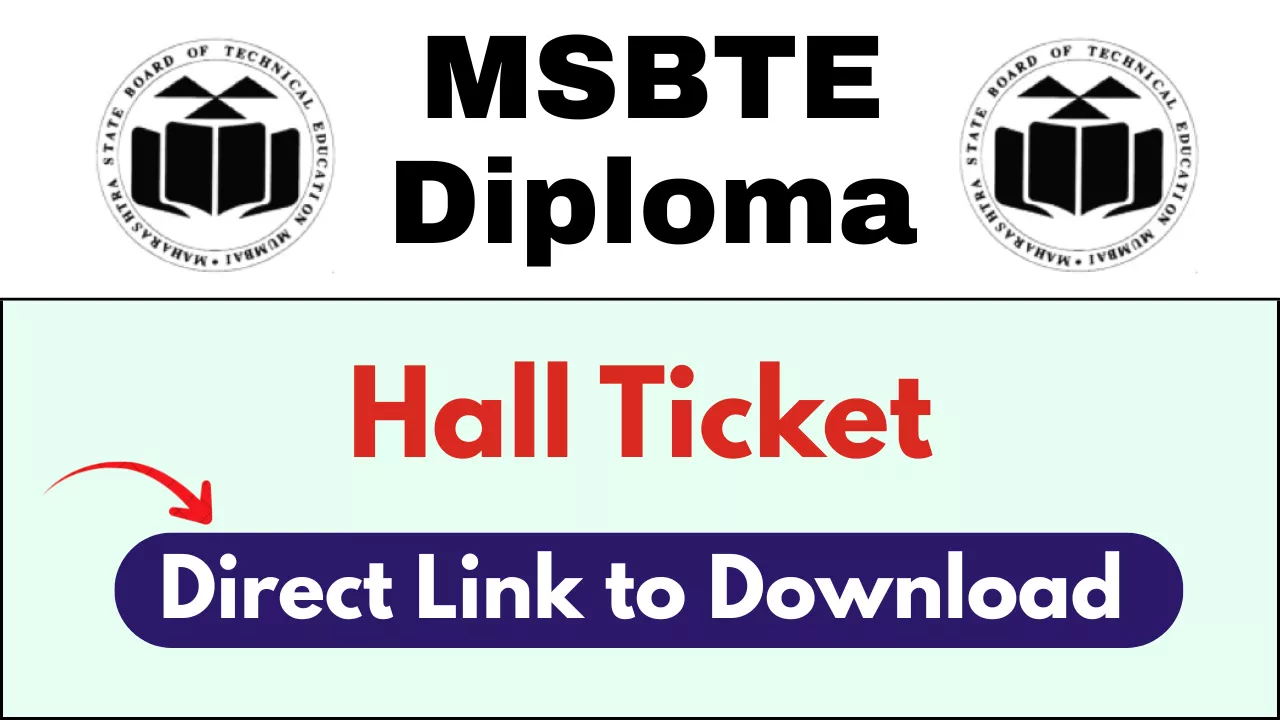 MSBTE Diploma Hall Ticket