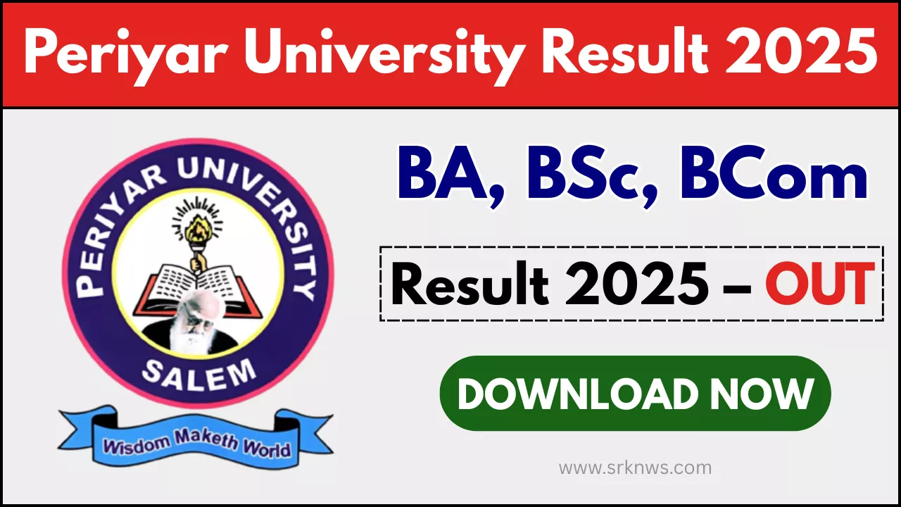 Periyar University Result 2025
