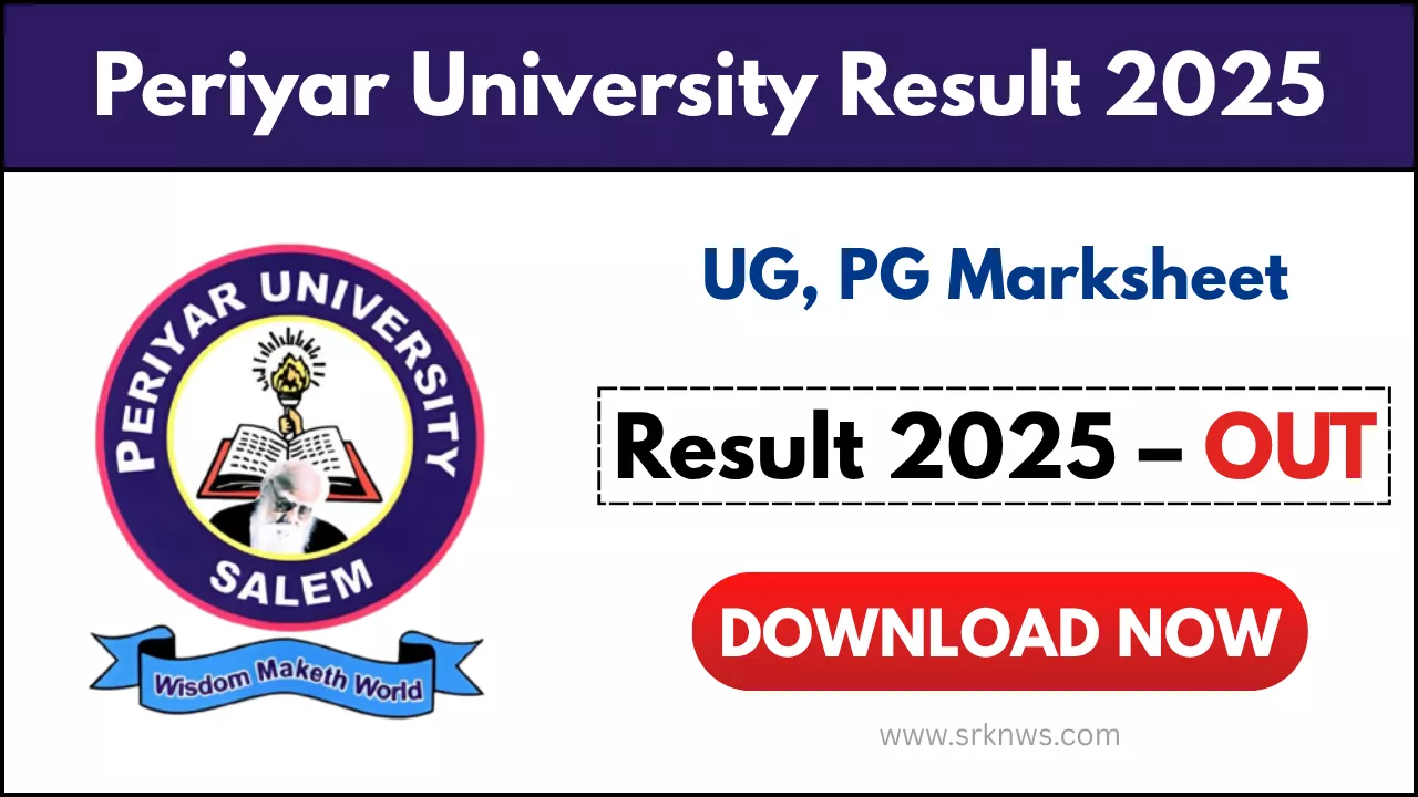 Periyar University Result 2025