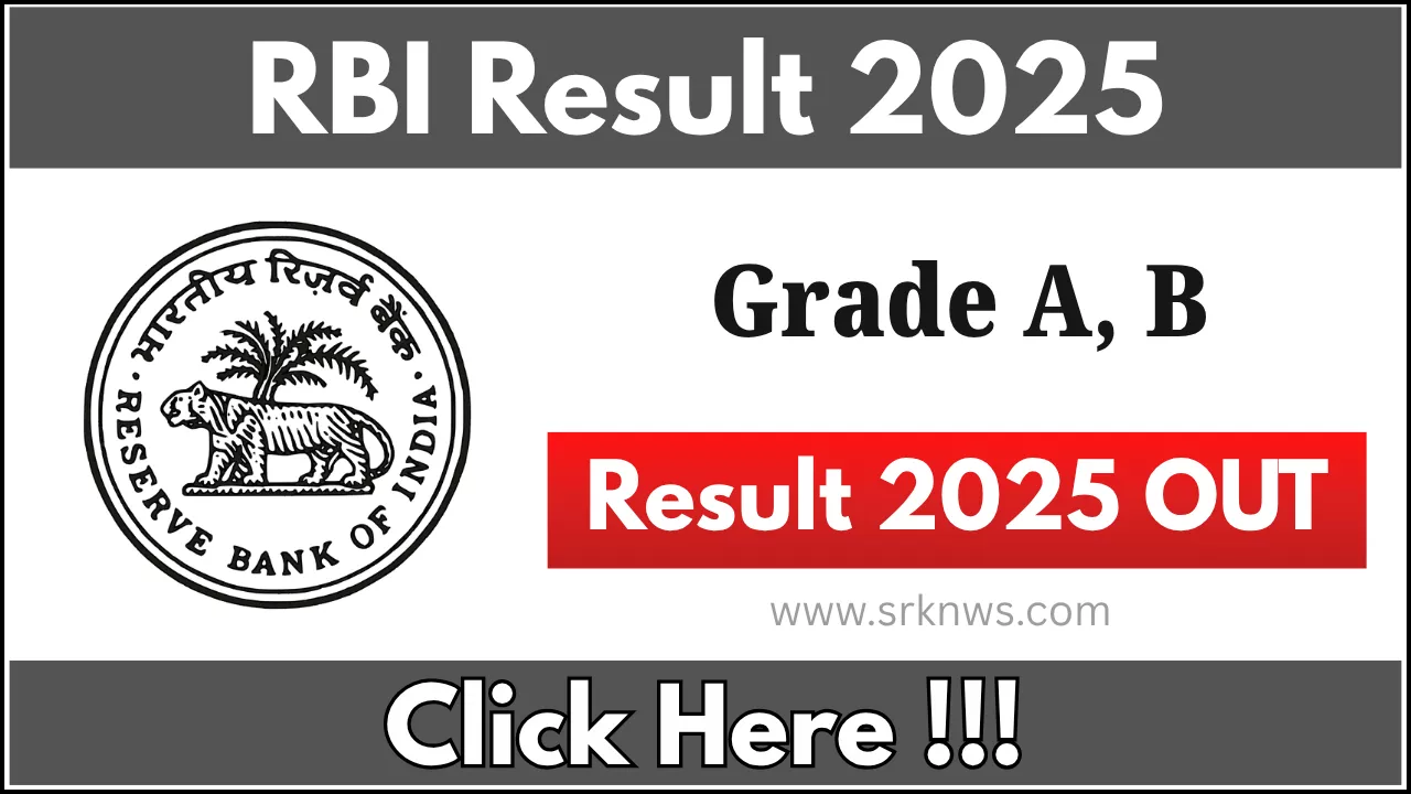 RBI Grade A, B Result 2025