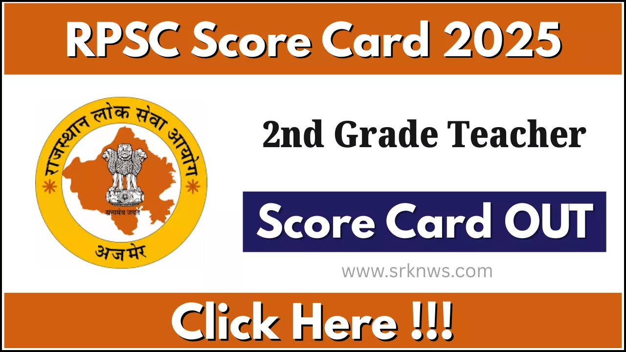 RPSC 2nd Grade Teacher Score Card