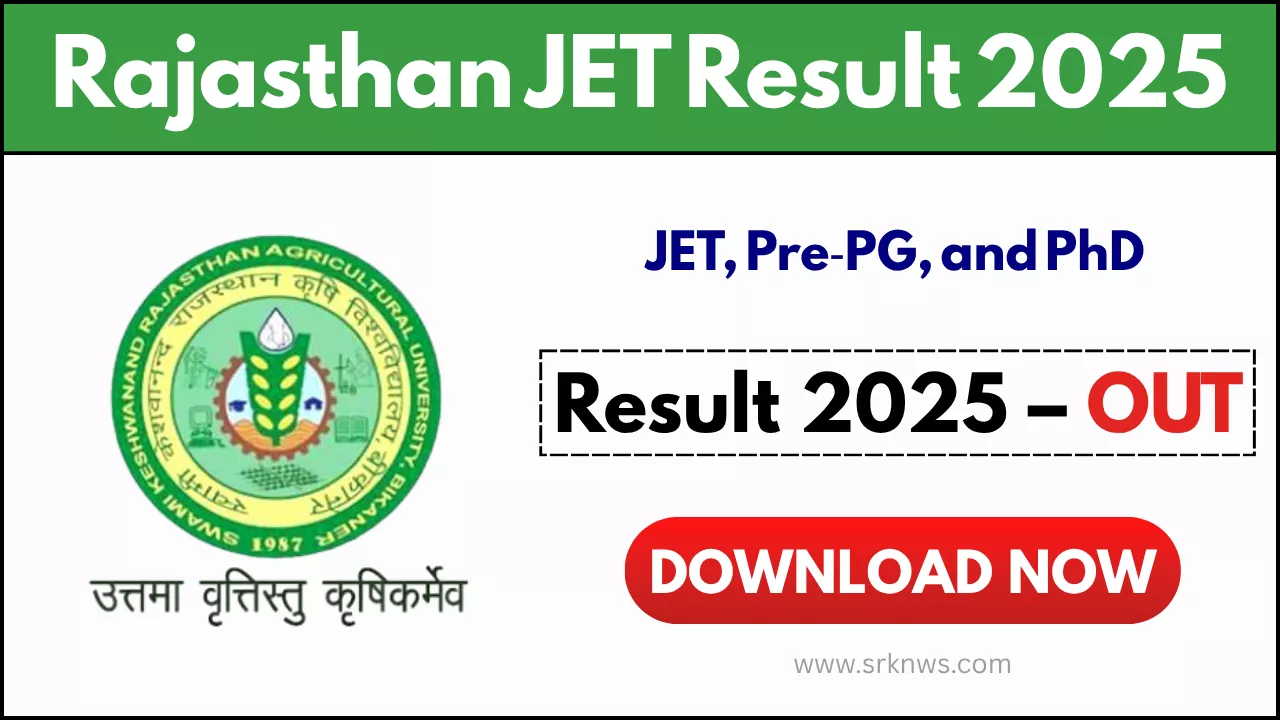 Rajasthan JET Result 