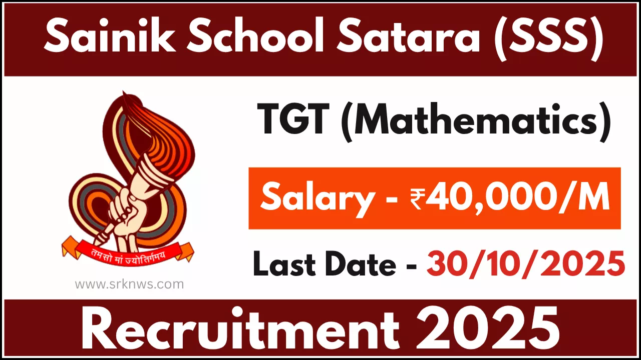 Sainik School Satara TGT Recruitment