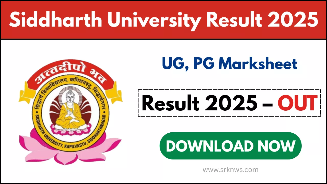 Siddharth University Result 2025