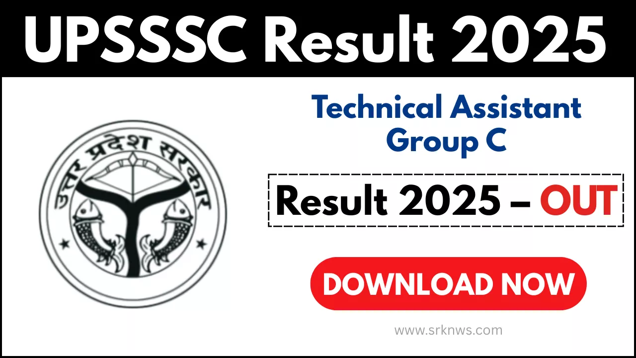 UPSSSC Technical Assistant Group C Result