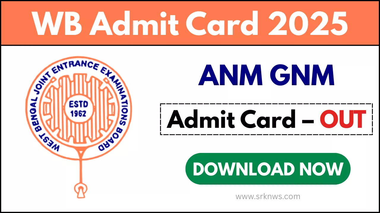 WB ANM GNM Admit Card