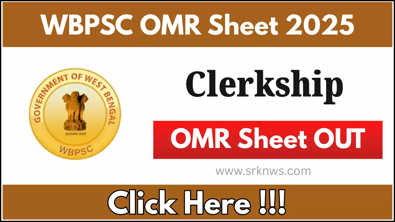 WBPSC Clerkship OMR Sheet 2025