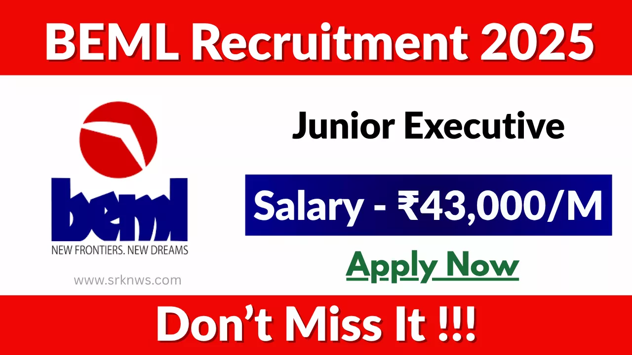 BEML Junior Executive Recruitment