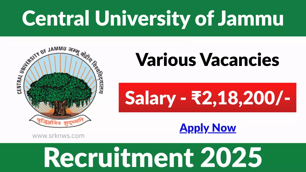 Central University of Jammu Recruitment