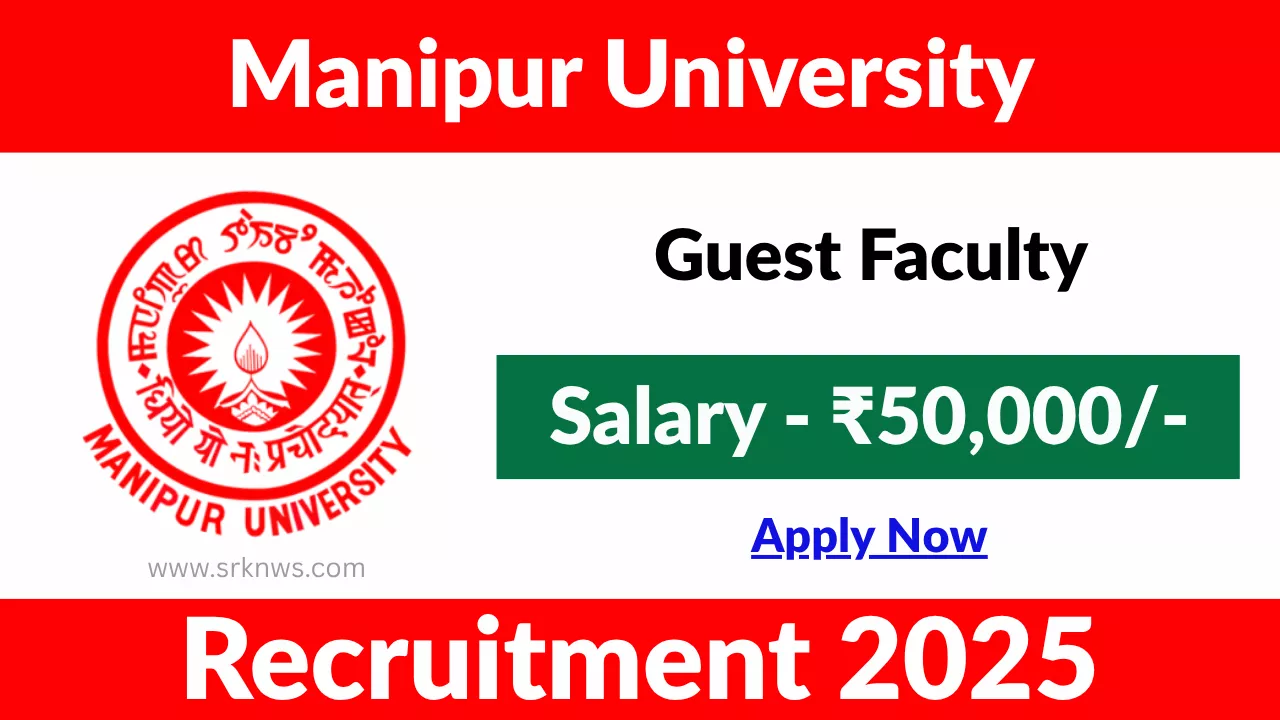 Manipur University Guest Faculty Recruitment 2025