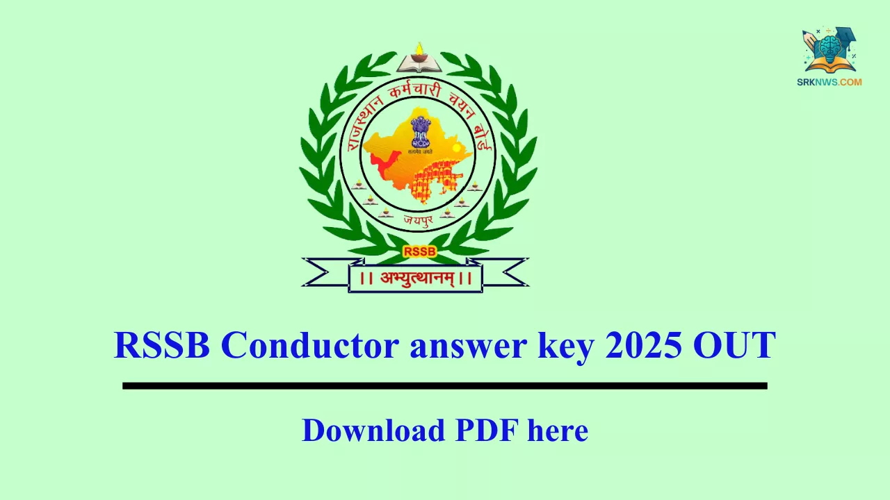 RSSB Conductor Answer Key