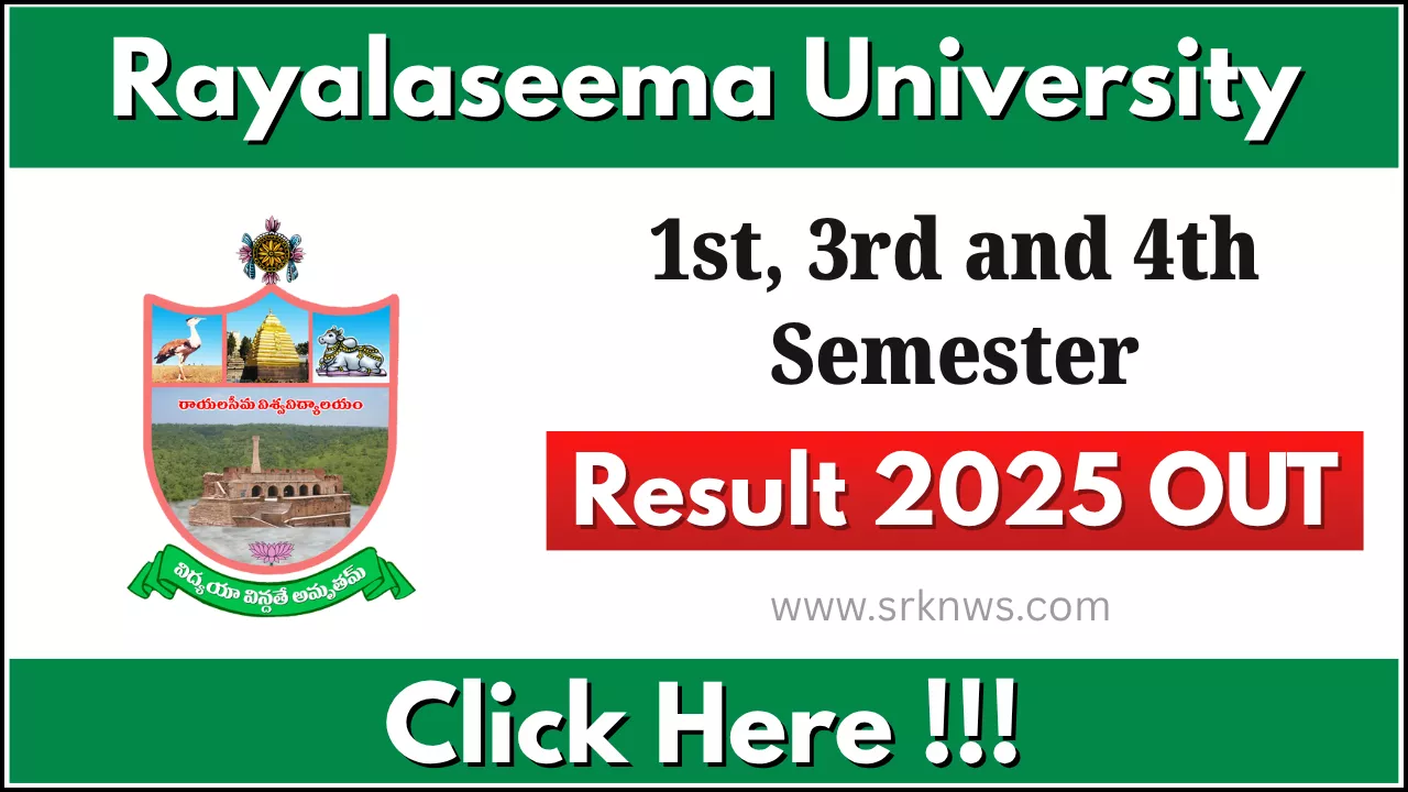 Rayalaseema University Result 2025