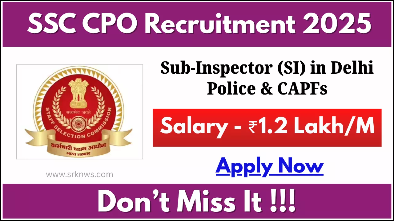 SSC CPO Recruitment