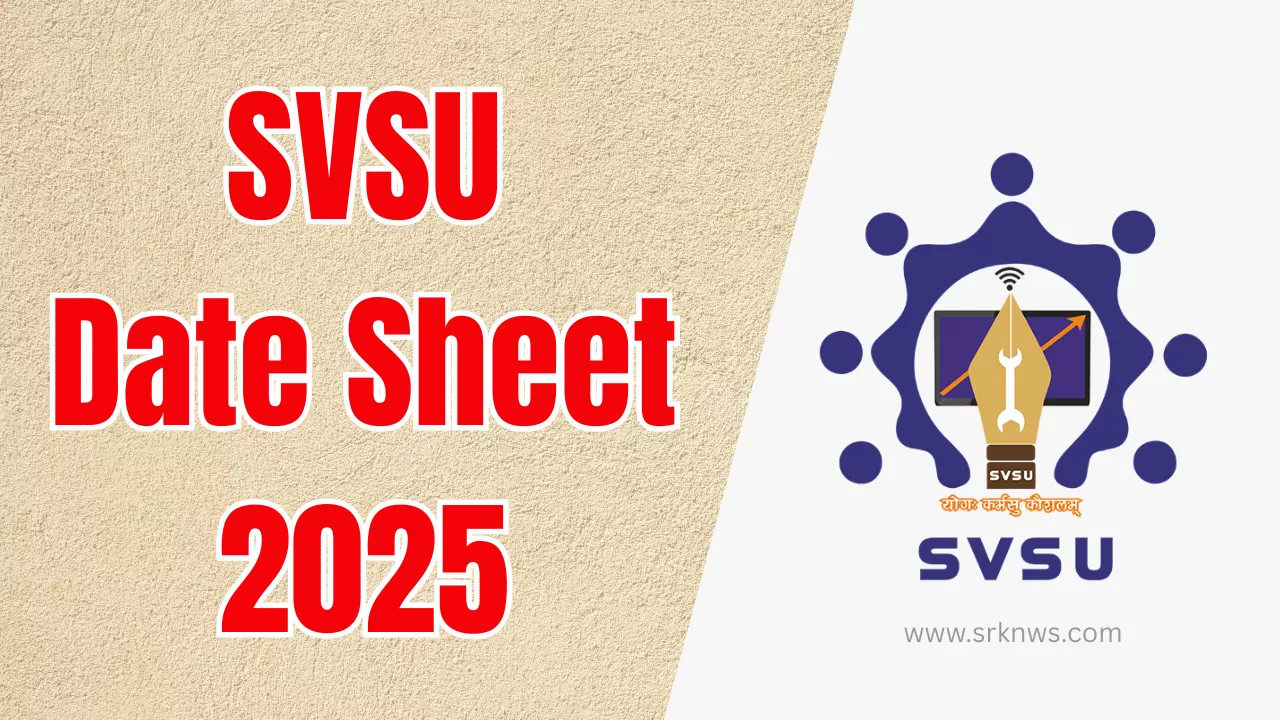 SVSU Date Sheet